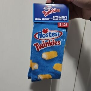 10/$10 SALE 💸 Men's Hostess Twinkies Novelty Crew Socks